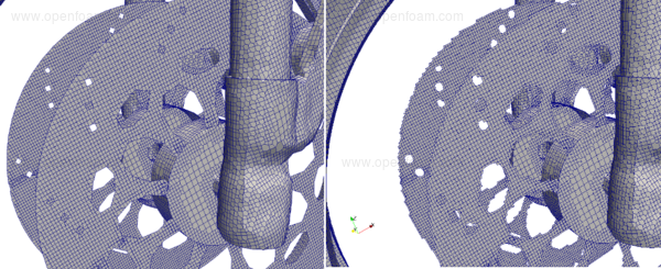 comparing explicit (left) and implicit (right) feature definition
